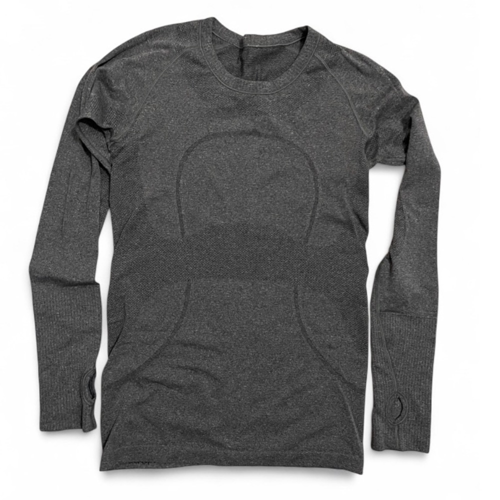 lululemon athletica Long Sleeve Crew - Charcoal Grey